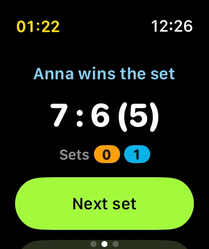 Padel Score on Apple Watch